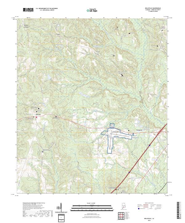 Belleville topographic map thumbnail