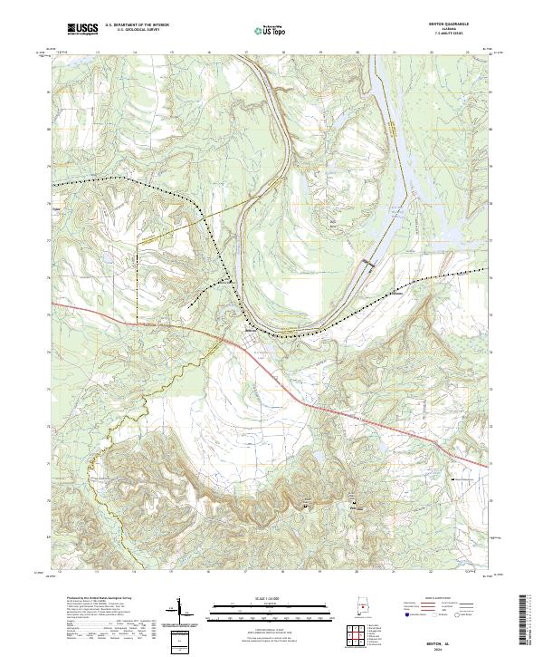 Benton topographic map thumbnail