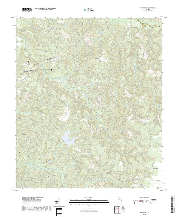 Blacksher topographic map thumbnail