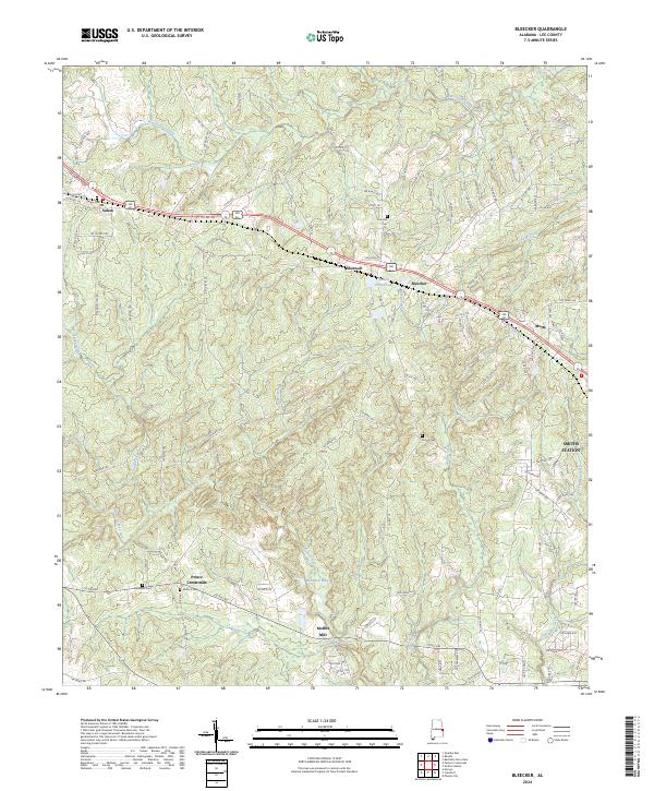 Bleecker topographic map thumbnail