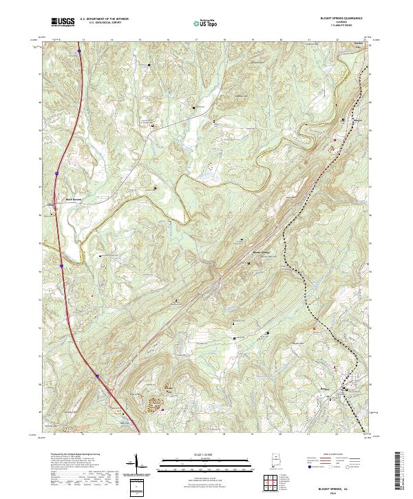 Blount Springs topographic map thumbnail