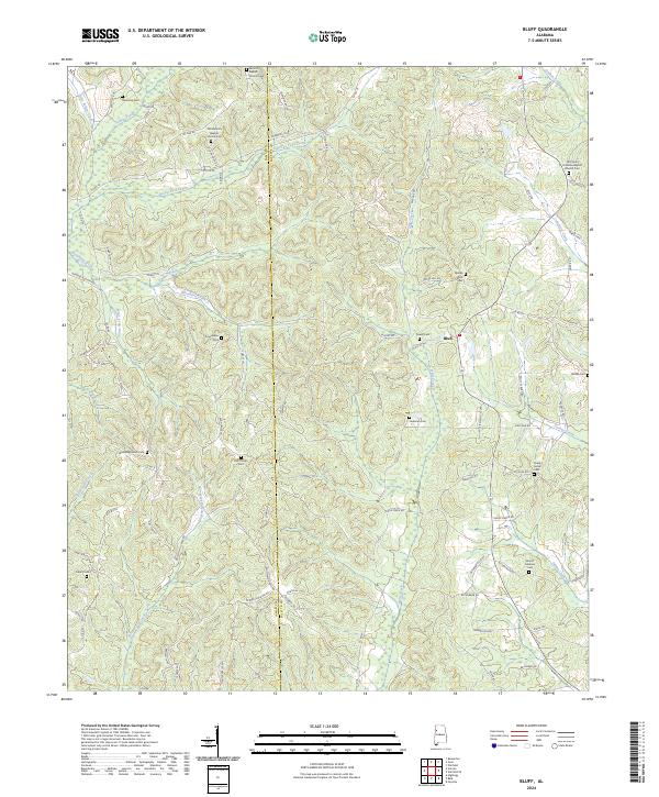 Bluff topographic map thumbnail