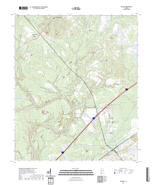 Boligee topographic map thumbnail