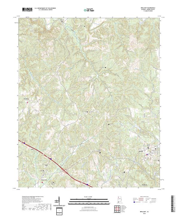 Brilliant topographic map thumbnail