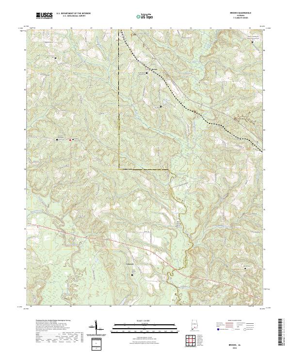 Brooks topographic map thumbnail