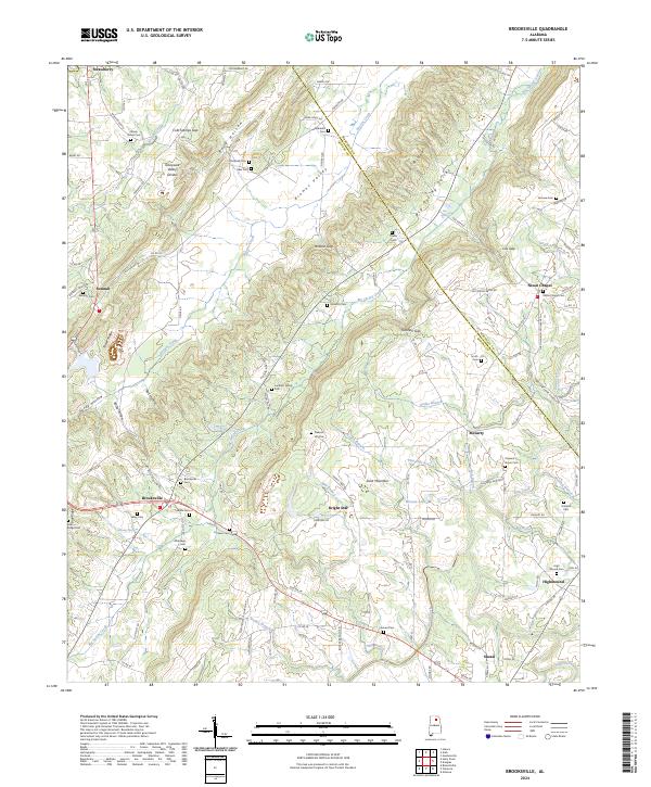 Brooksville 2024 topographic map thumbnail