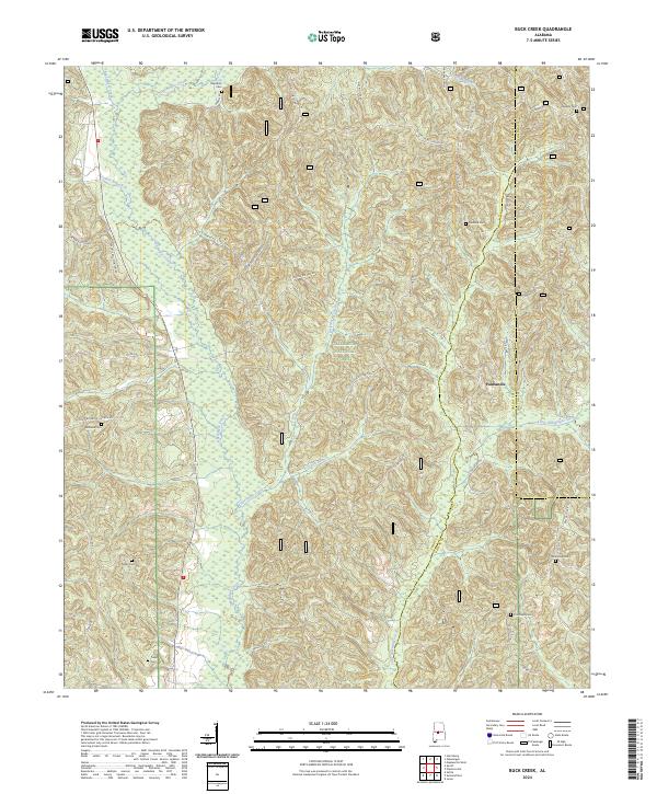 Buck Creek topographic map thumbnail