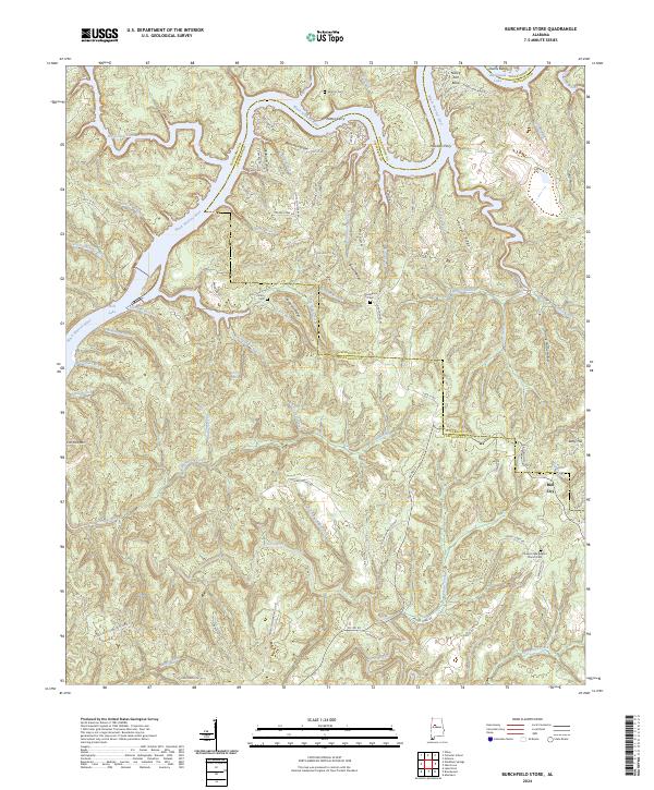 Burchfield Store topographic map thumbnail