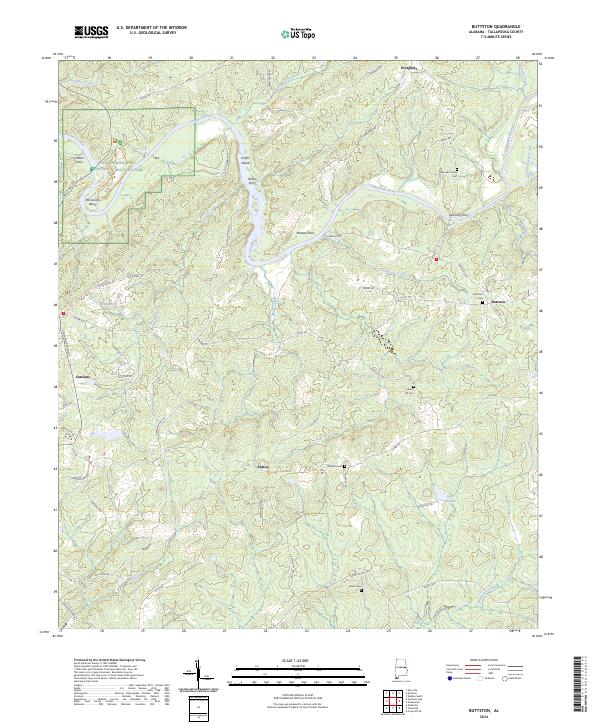 Buttston topographic map thumbnail