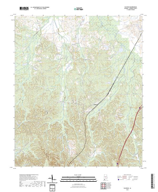 Calhoun topographic map thumbnail