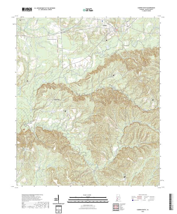 Camden South topographic map thumbnail
