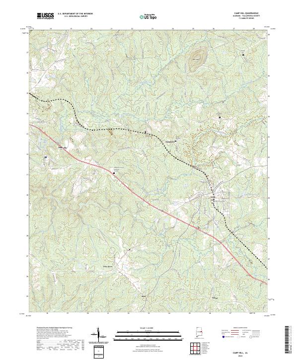 Camp Hill topographic map thumbnail