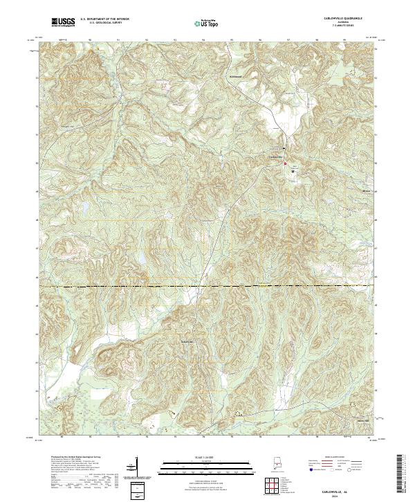 Carlowville topographic map thumbnail
