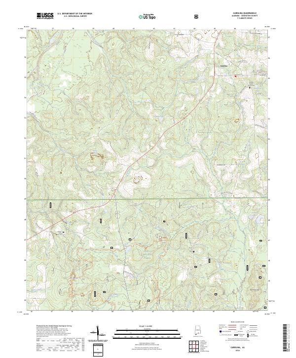 Carolina topographic map thumbnail