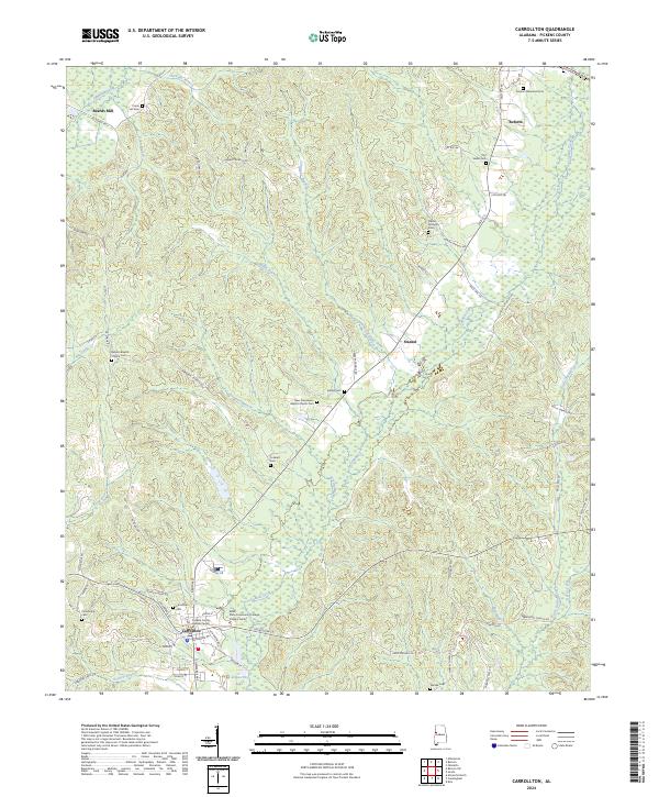 Carrollton topographic map thumbnail