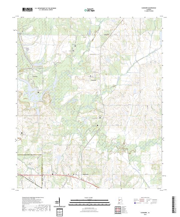 Casemore topographic map thumbnail