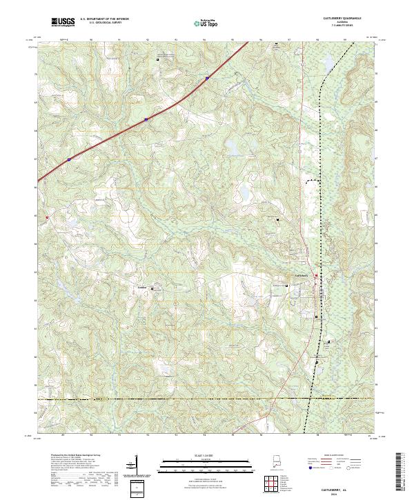 Castleberry topographic map thumbnail