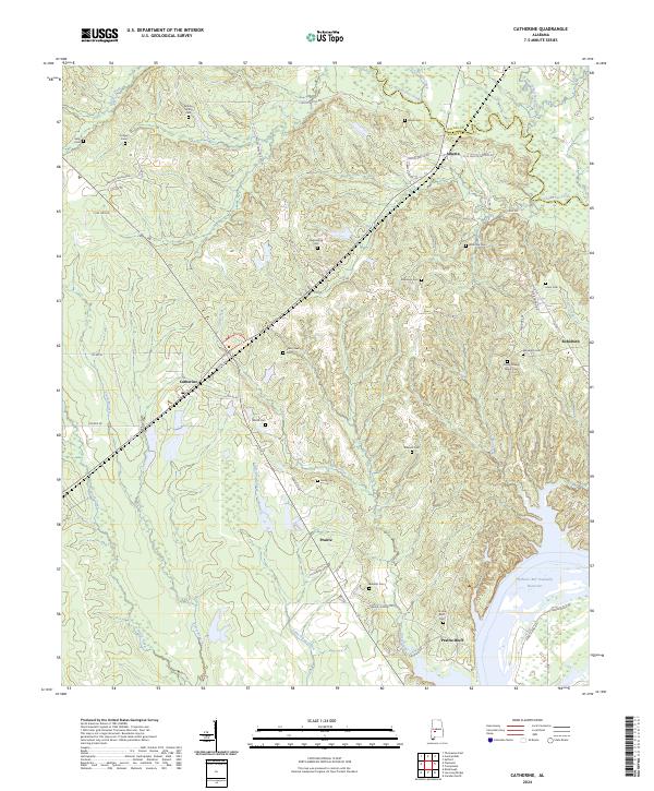 Catherine topographic map thumbnail