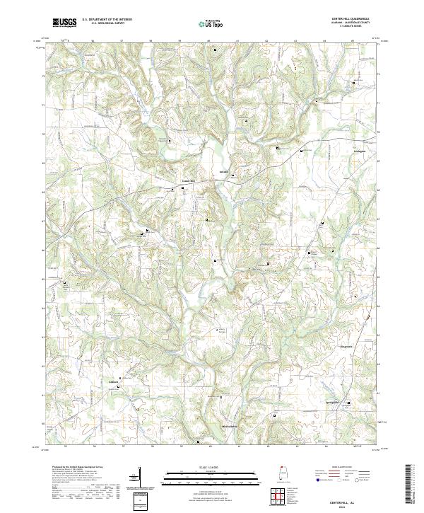 Center Hill topographic map thumbnail