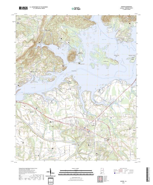 Centre topographic map thumbnail