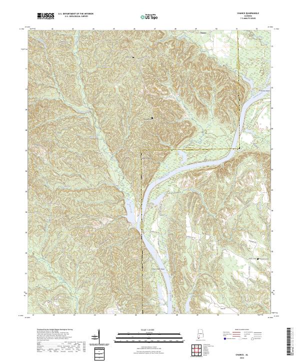 Chance topographic map thumbnail