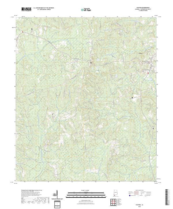 Chatom topographic map thumbnail