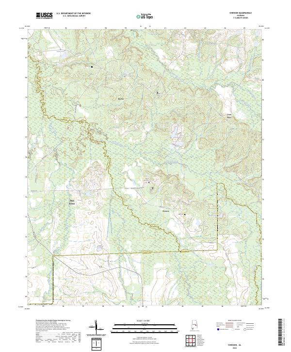 Chesson topographic map thumbnail