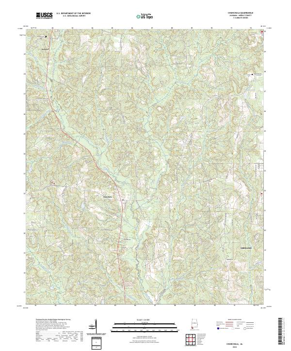 Chunchula topographic map thumbnail
