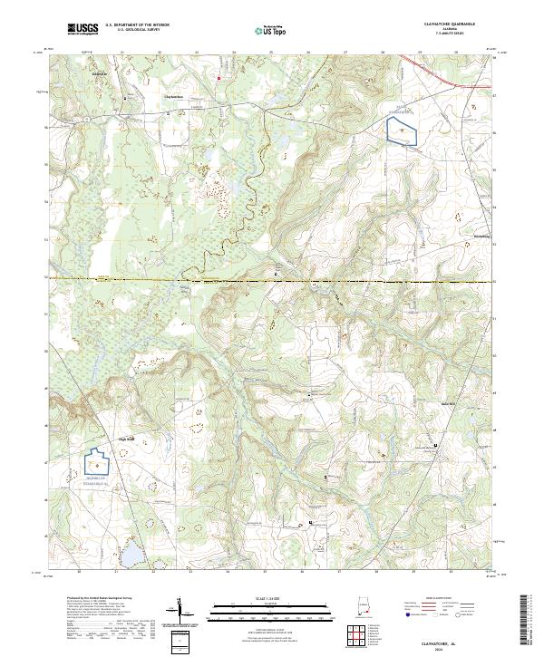 Clayhatchee topographic map thumbnail