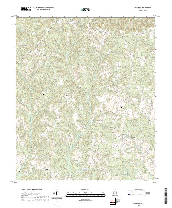 Clayton South topographic map thumbnail
