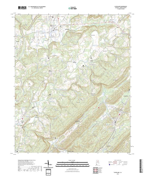 Cleveland 2024 topographic map thumbnail