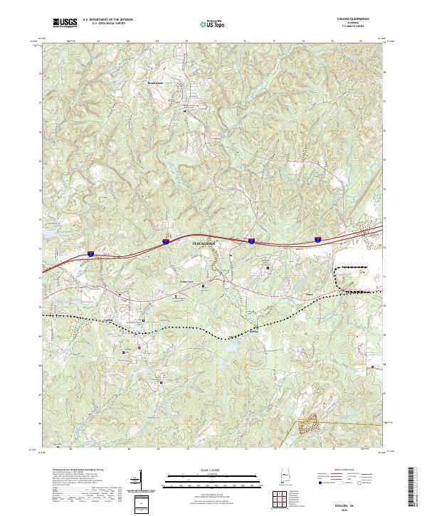Coaling topographic map thumbnail