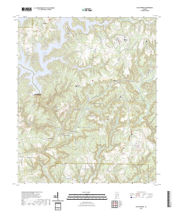 Cold Springs topographic map thumbnail