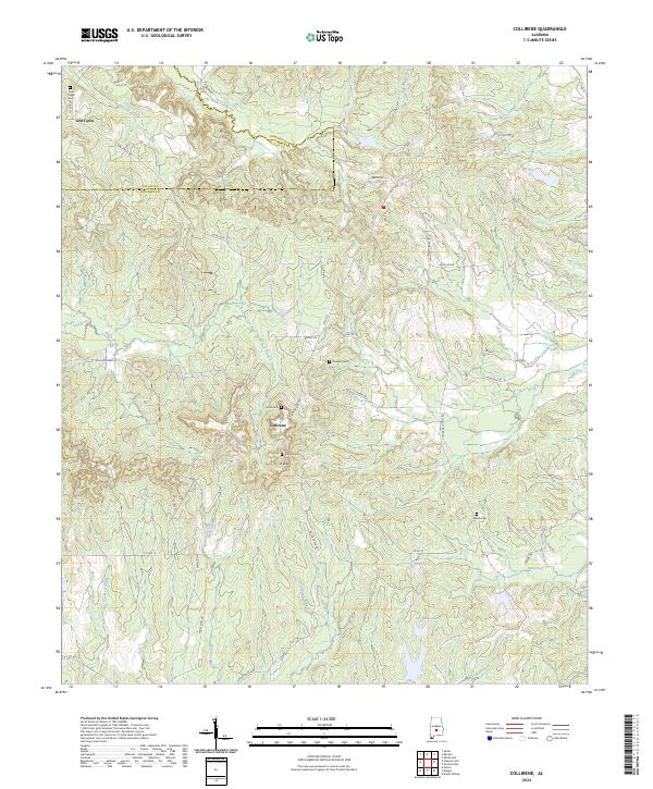 Collirene topographic map thumbnail