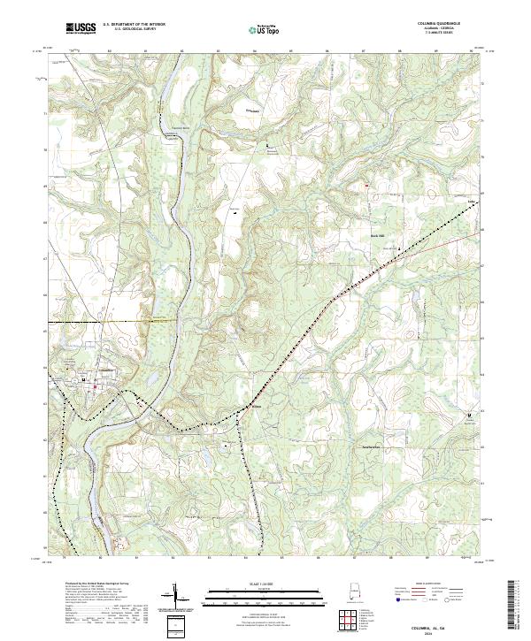 Columbia topographic map thumbnail