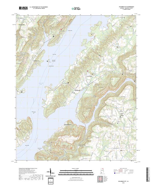 Columbus City 2024 topographic map thumbnail