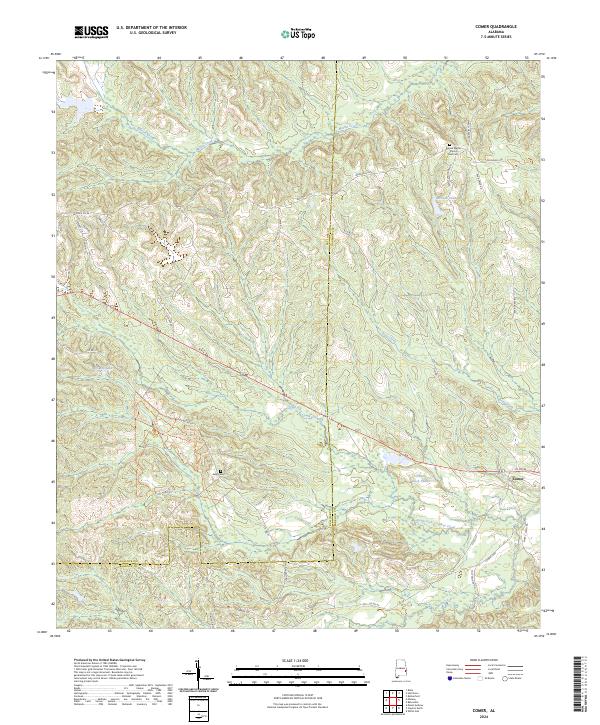Comer topographic map thumbnail