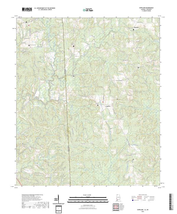 Copeland topographic map thumbnail