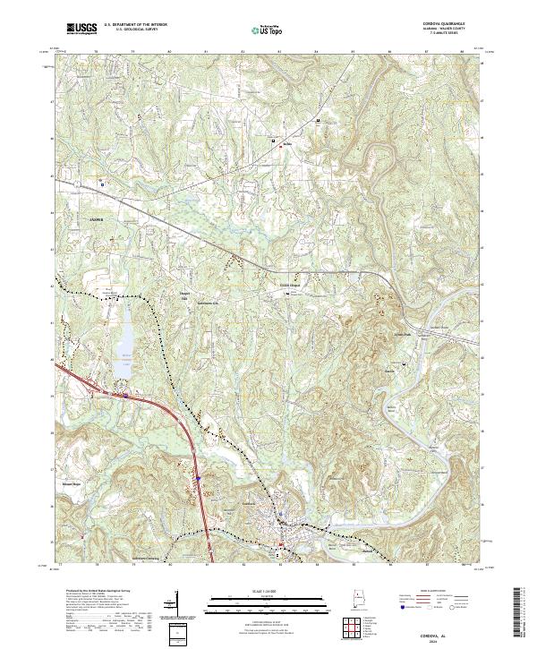Cordova topographic map thumbnail