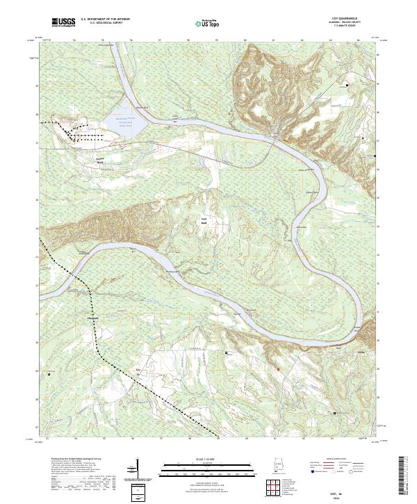 Coy topographic map thumbnail