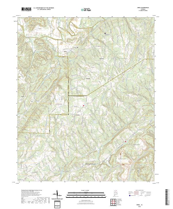 Creel topographic map thumbnail