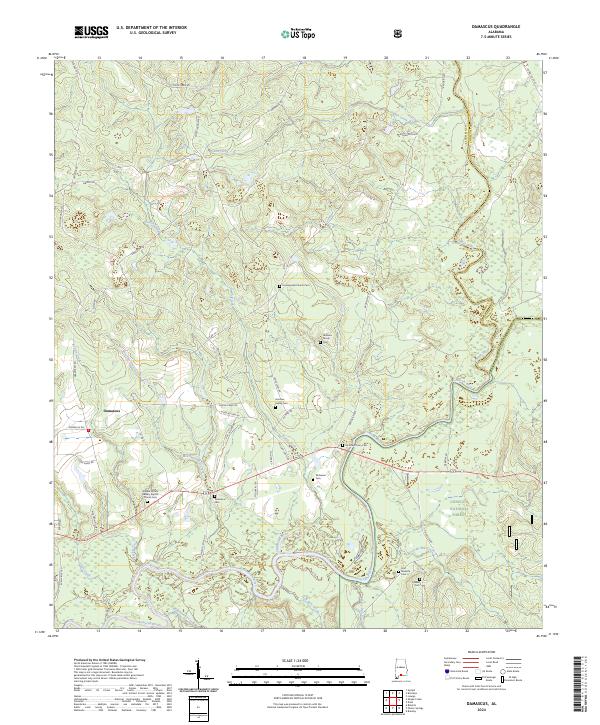 Damascus topographic map thumbnail