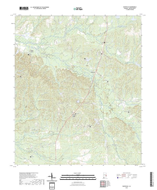 Davisville topographic map thumbnail