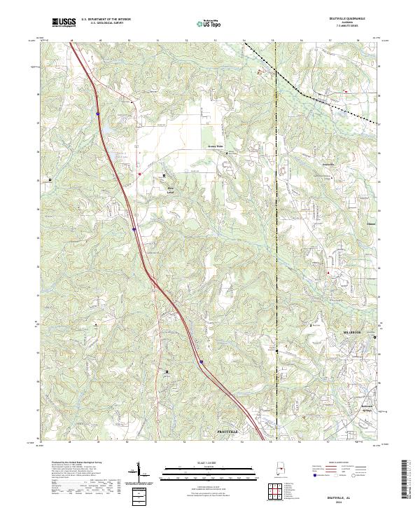 Deatsville topographic map thumbnail