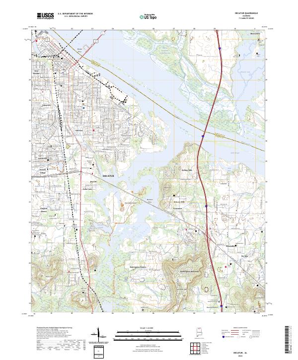 Decatur topographic map thumbnail