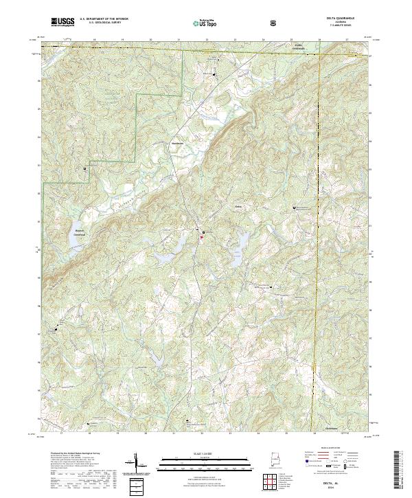 Delta topographic map thumbnail