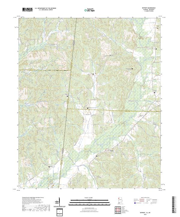 Detroit topographic map thumbnail