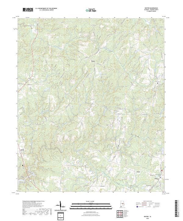 Dexter topographic map thumbnail