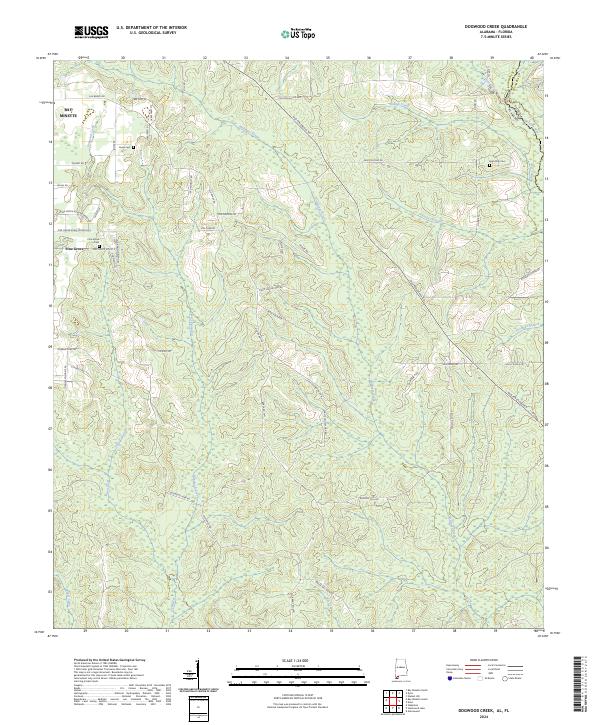 Dogwood Creek topographic map thumbnail