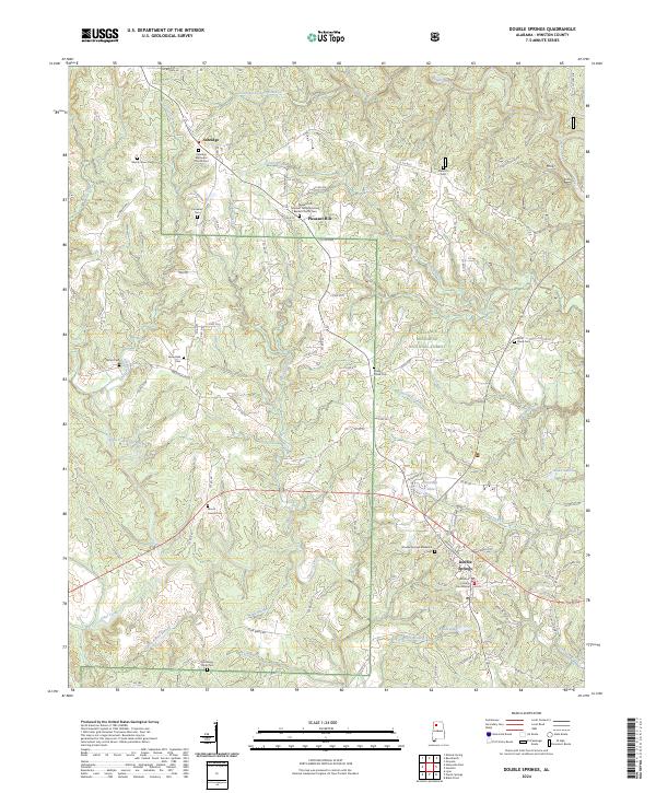Double Springs topographic map thumbnail